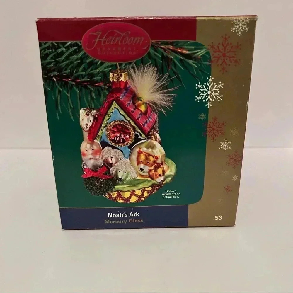 Carlton Cards Noah’s Ark Mercury Glass Ornament